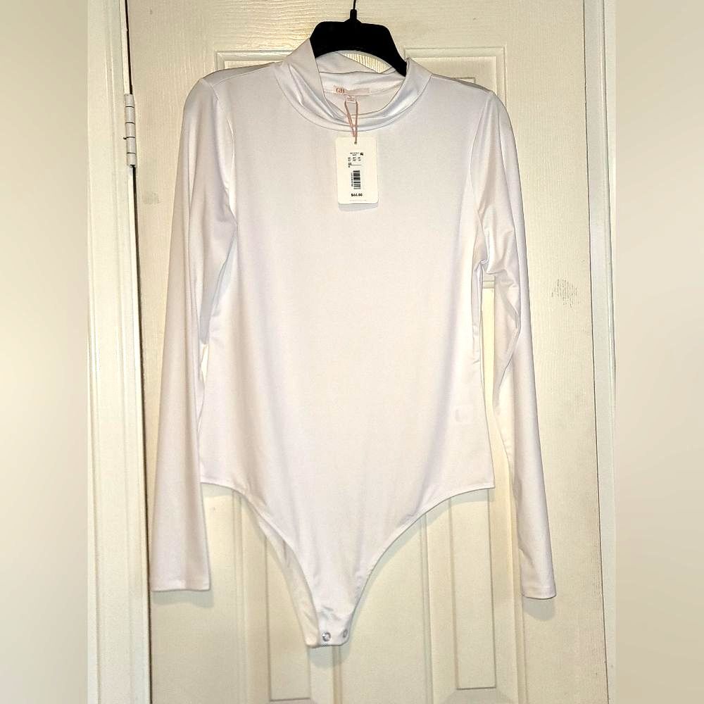 XL Gianni Bini Mock Neck Bodysuit NWT